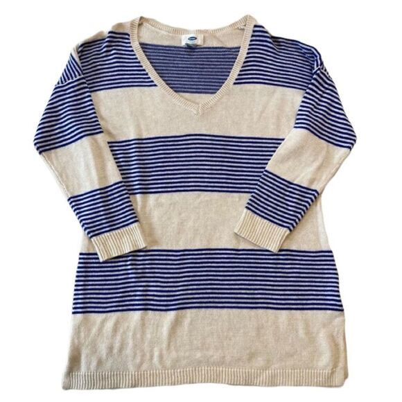 Old Navy striped v neck Sweater Small - Picture 6 of 7